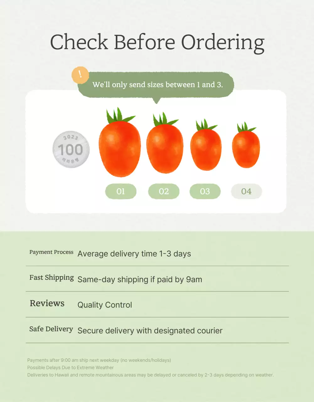 Promoção da venda de tomates-cereja simples em Marfim e Lótus