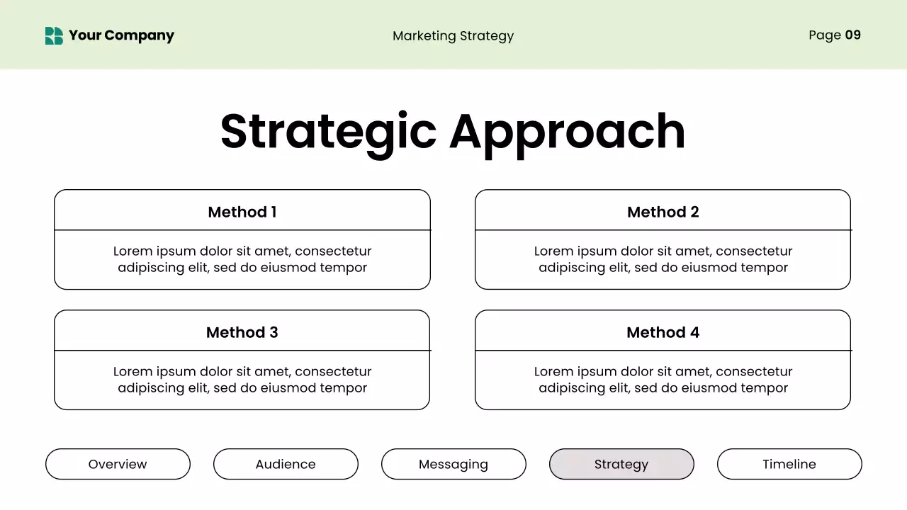Green Modern Content Marketing Strategy Presentation