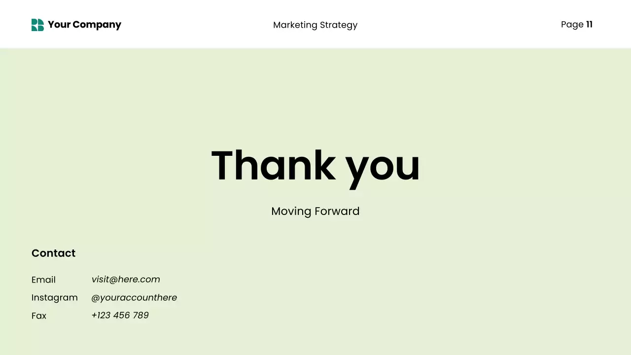 Green Modern Content Marketing Strategy Presentation