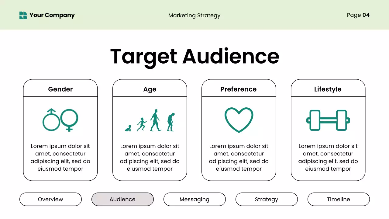 Green Modern Content Marketing Strategy Presentation