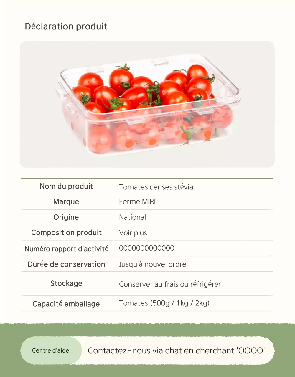 Promouvoir la vente des tomates cerises Ivory et Lotus beautiful