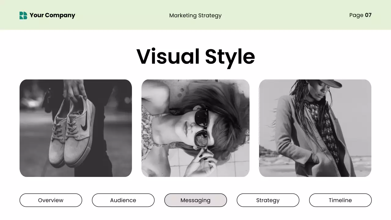 Green Modern Content Marketing Strategy Presentation