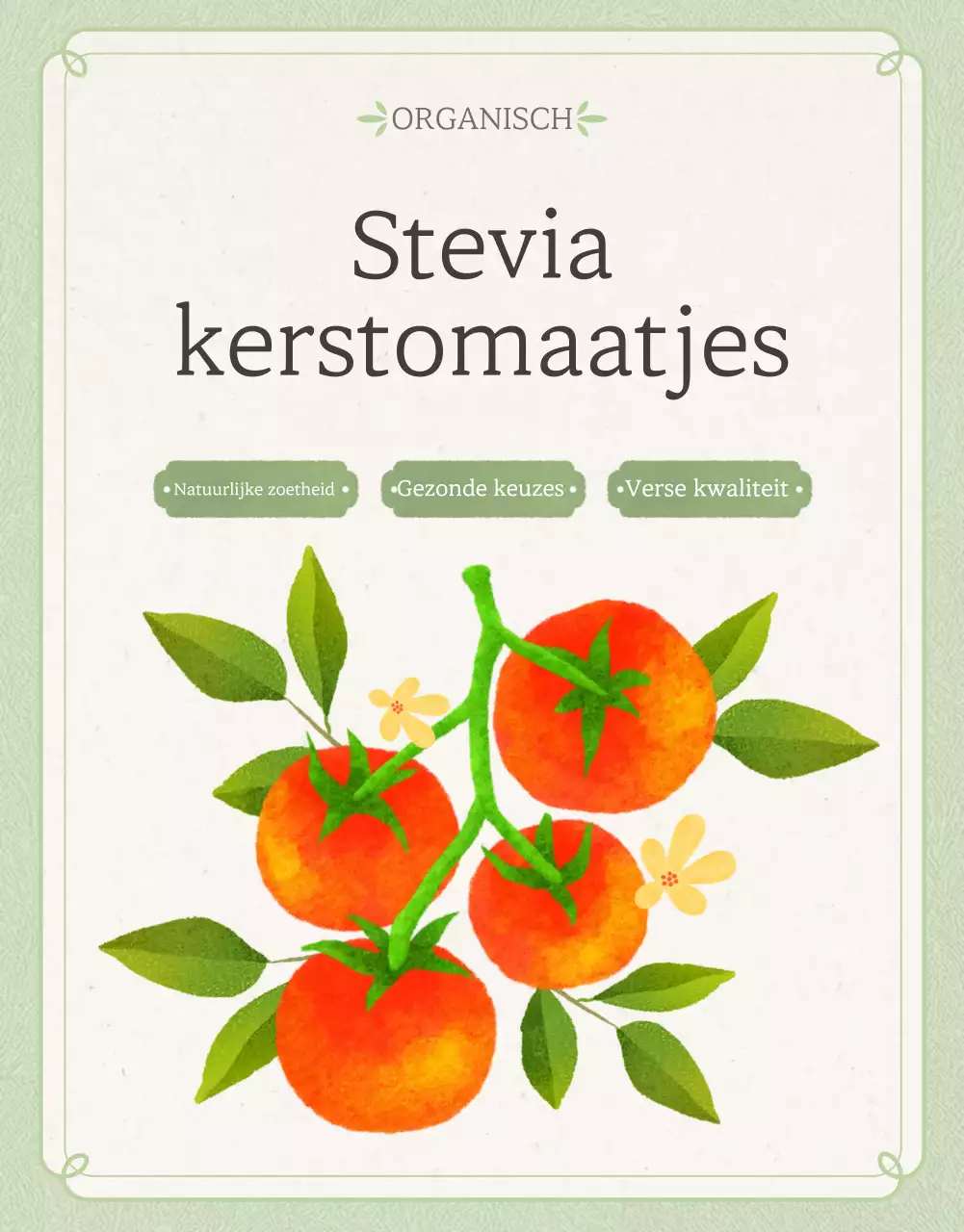 De verkoop van enkelvoudige kerstomaatjes in Ivoor en Lotus bevorderen