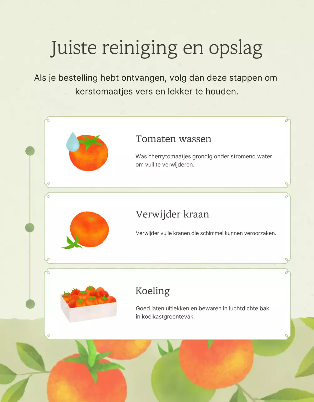 De verkoop van enkelvoudige kerstomaatjes in Ivoor en Lotus bevorderen