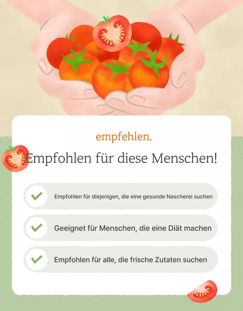 Förderung des Verkaufs von einfachen Kirschtomaten in Elfenbein und Lotus