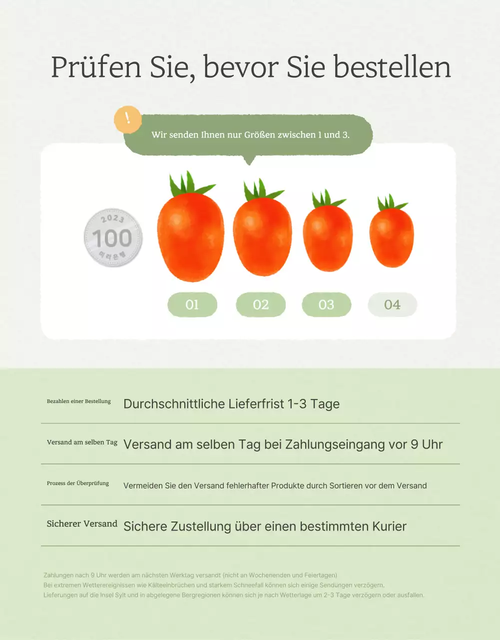 Förderung des Verkaufs von einfachen Kirschtomaten in Elfenbein und Lotus