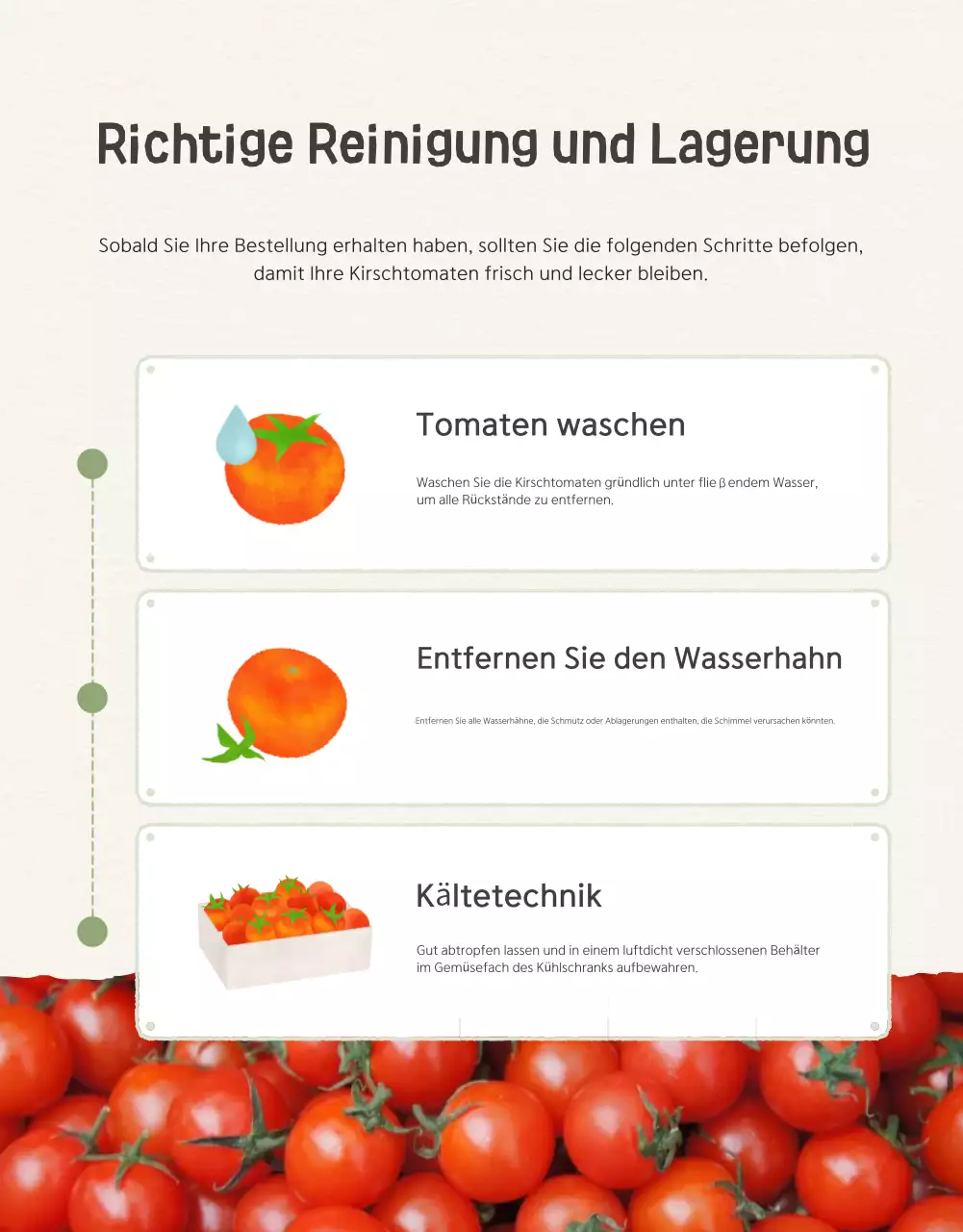 Förderung des Verkaufs der schönen Kirschtomaten Ivory und Lotus