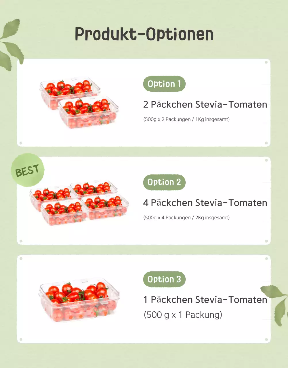 Förderung des Verkaufs der schönen Kirschtomaten Ivory und Lotus