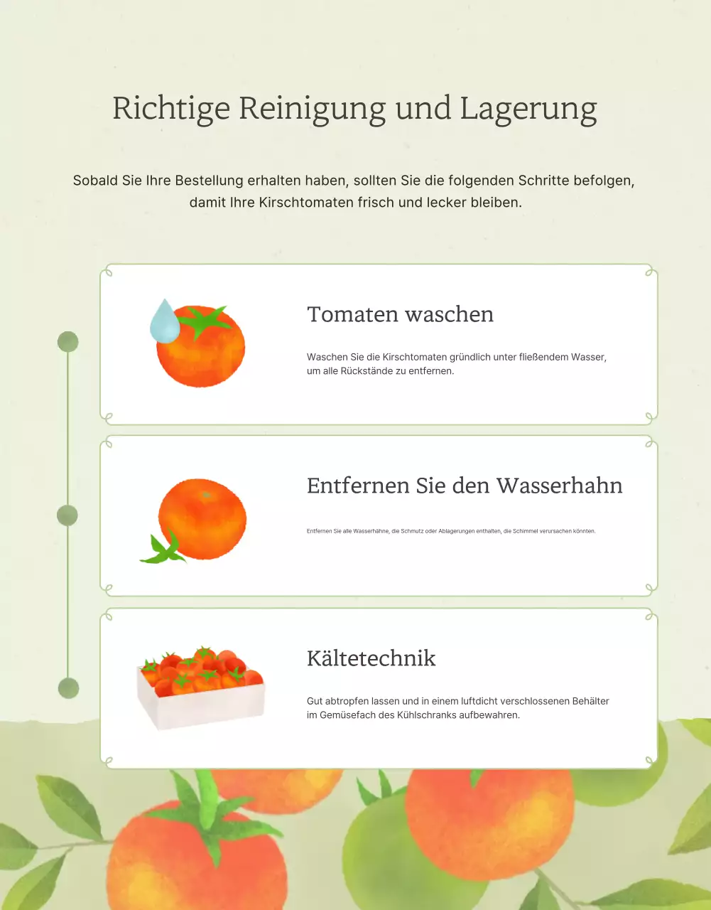 Förderung des Verkaufs von einfachen Kirschtomaten in Elfenbein und Lotus