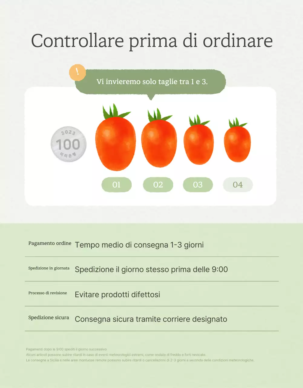 Promozione della vendita di pomodori ciliegini semplici in Ivory e Lotus