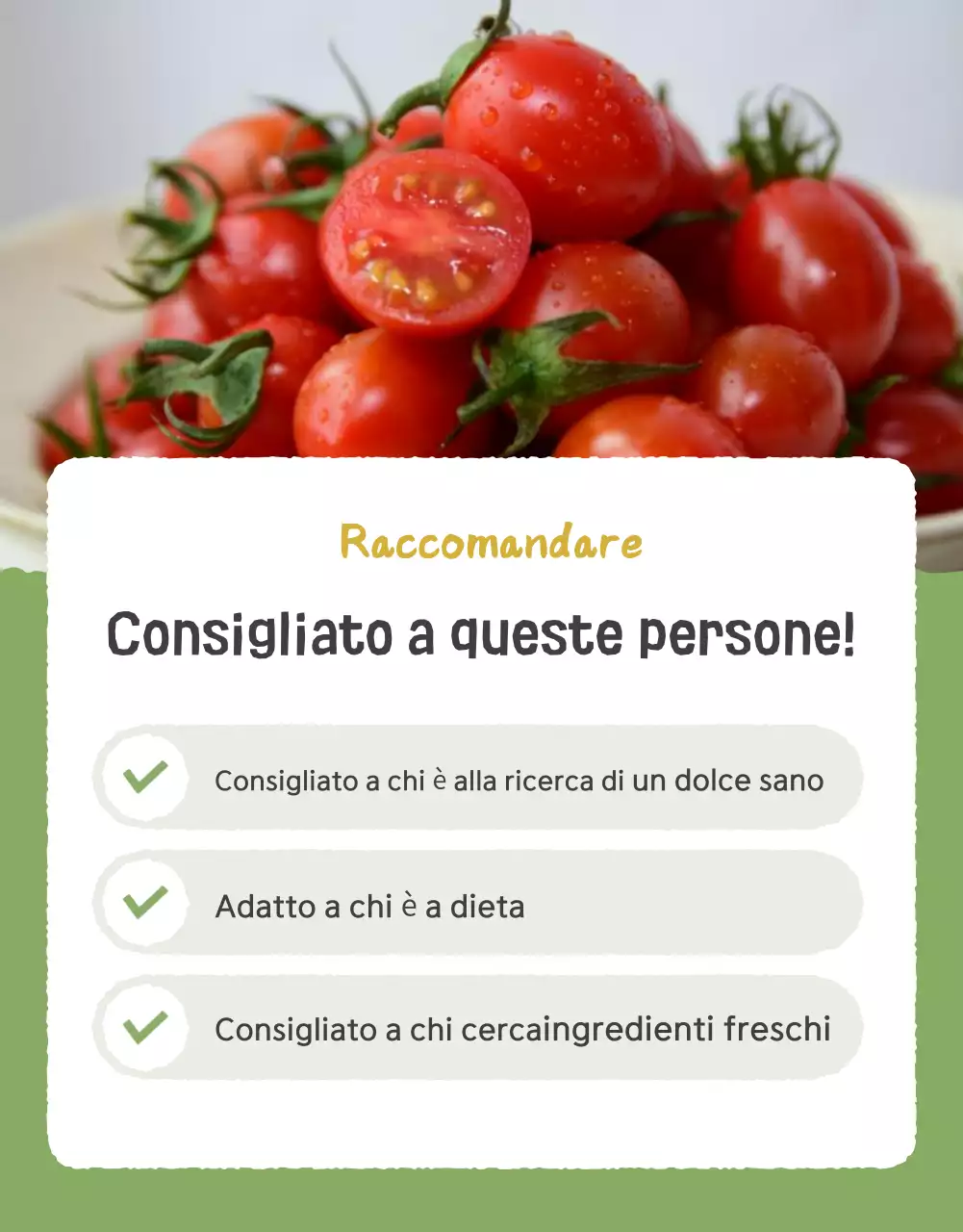 Promozione della vendita dei pomodori ciliegini Ivory e Lotus beautiful