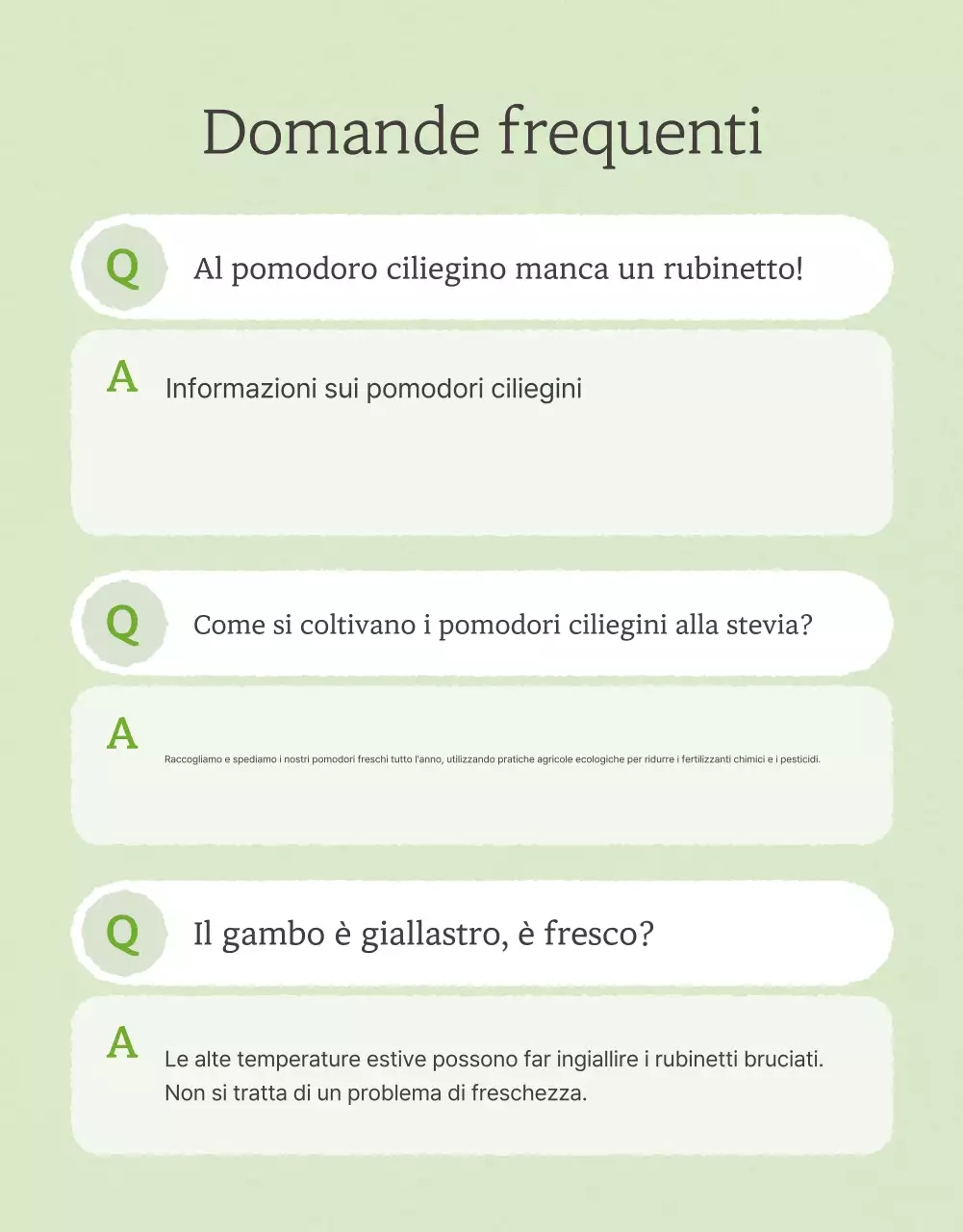 Promozione della vendita di pomodori ciliegini semplici in Ivory e Lotus