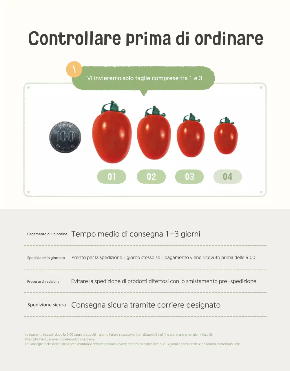 Promozione della vendita dei pomodori ciliegini Ivory e Lotus beautiful