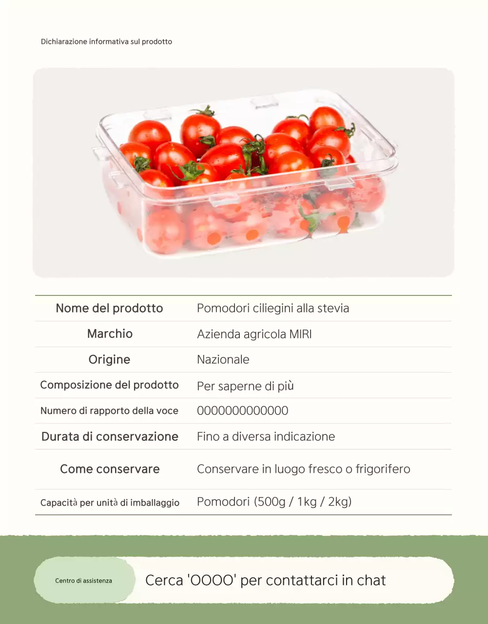 Promozione della vendita dei pomodori ciliegini Ivory e Lotus beautiful