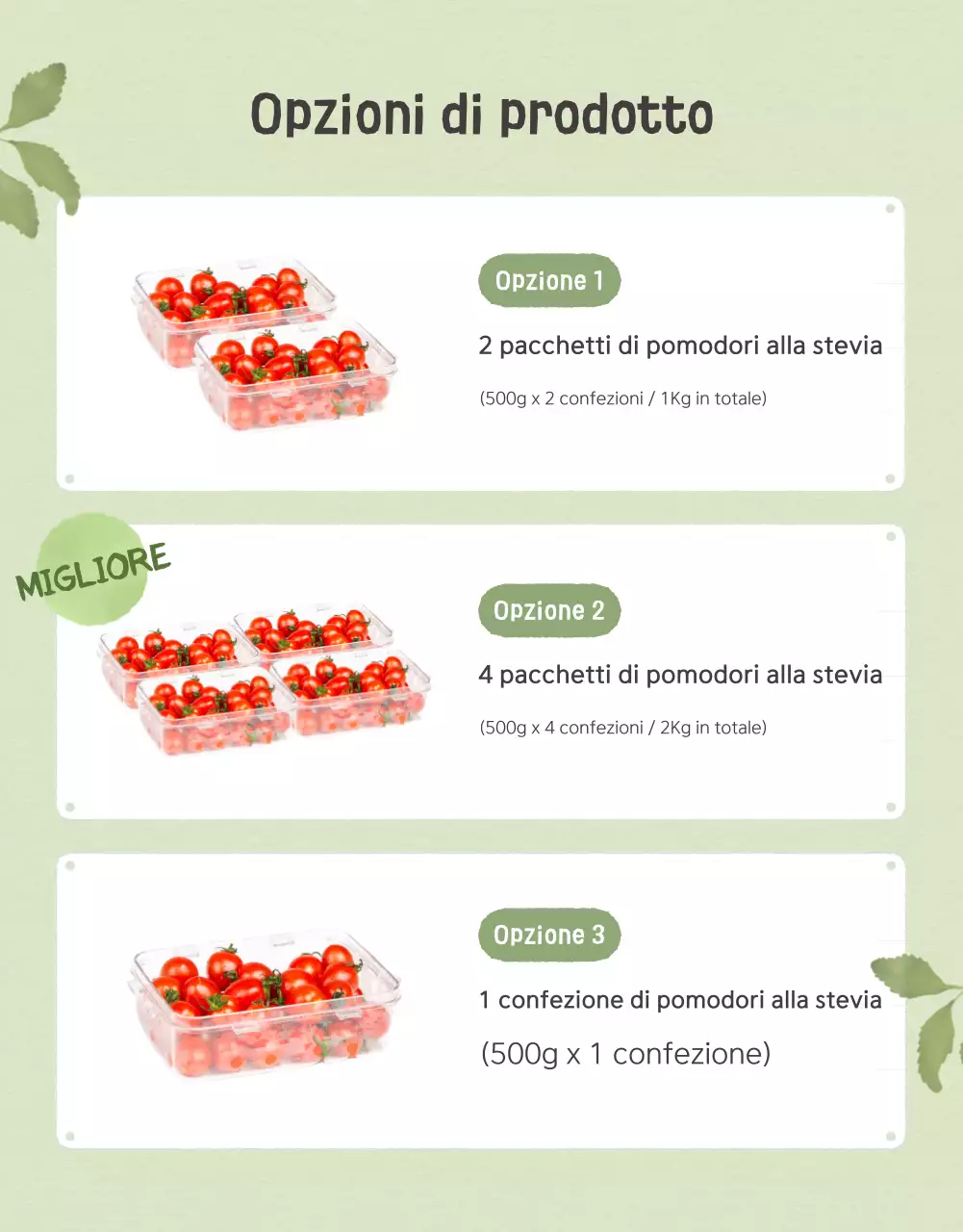 Promozione della vendita dei pomodori ciliegini Ivory e Lotus beautiful