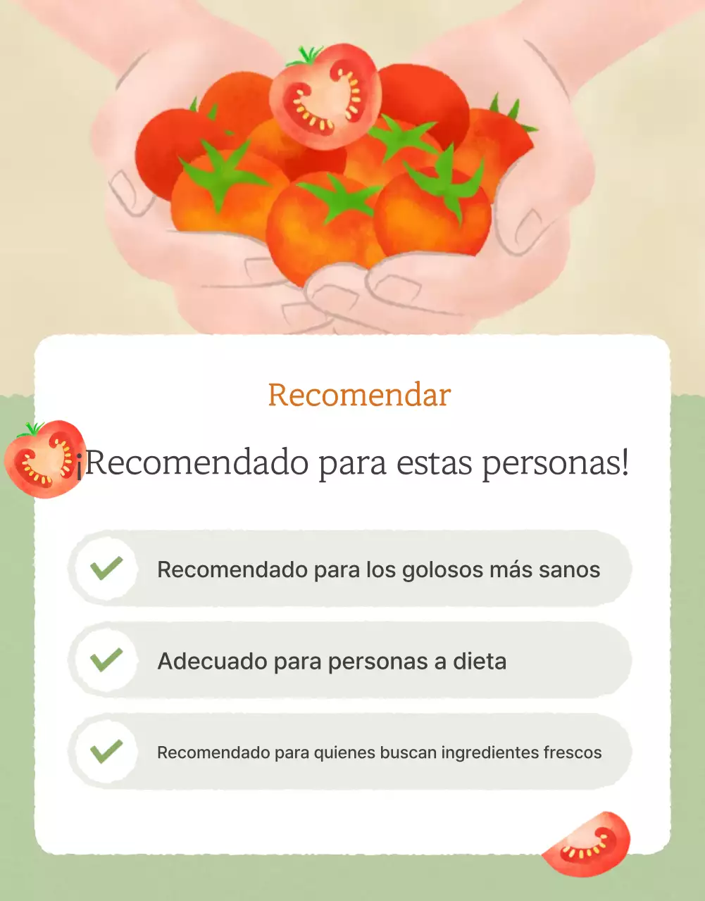 Promoción de la venta de tomates cherry simples en Ivory y Lotus