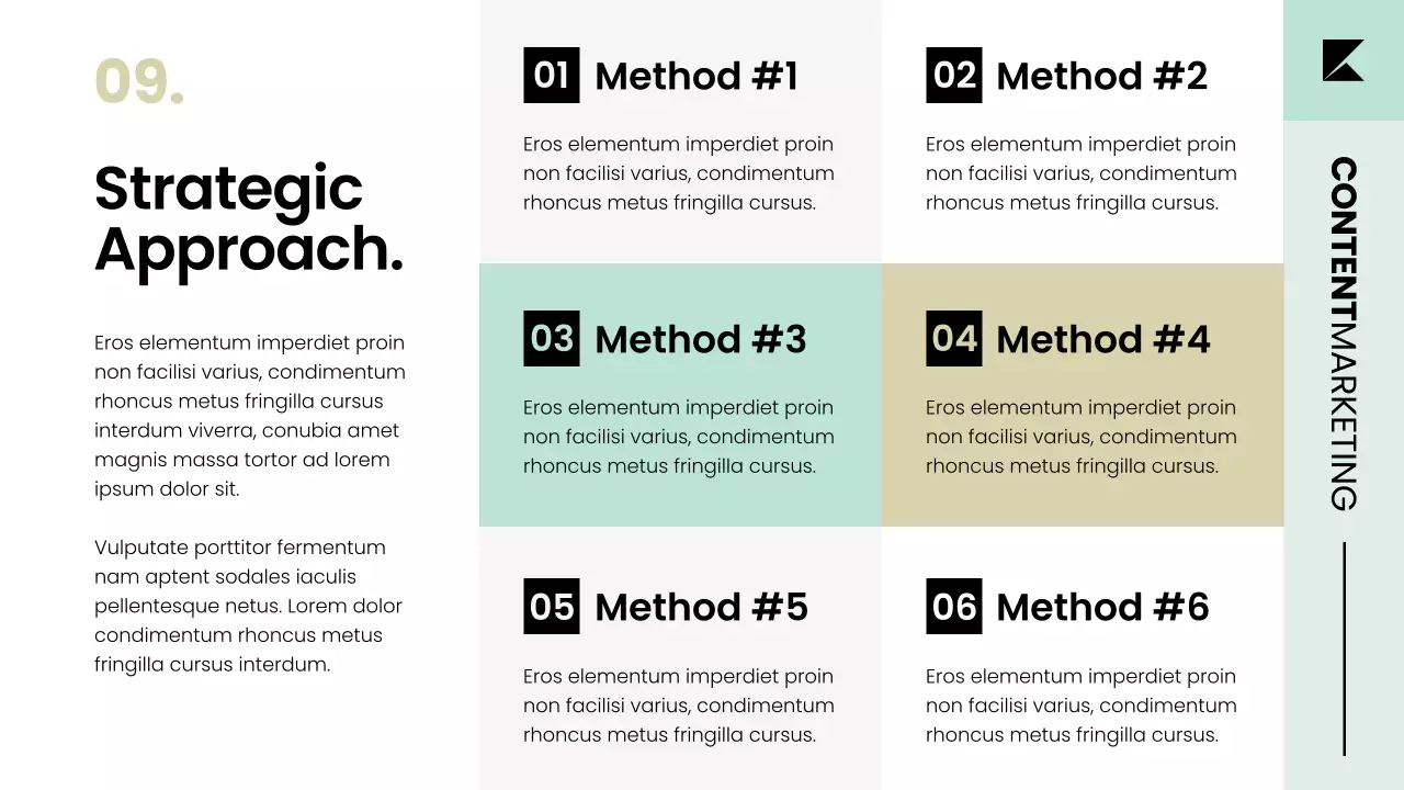 Muted Content Marketing Plan Strategy Presentation