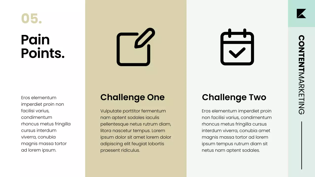 Muted Content Marketing Plan Strategy Presentation