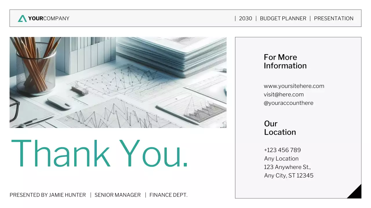 Teal Modern Financial Planning Strategy Presentation