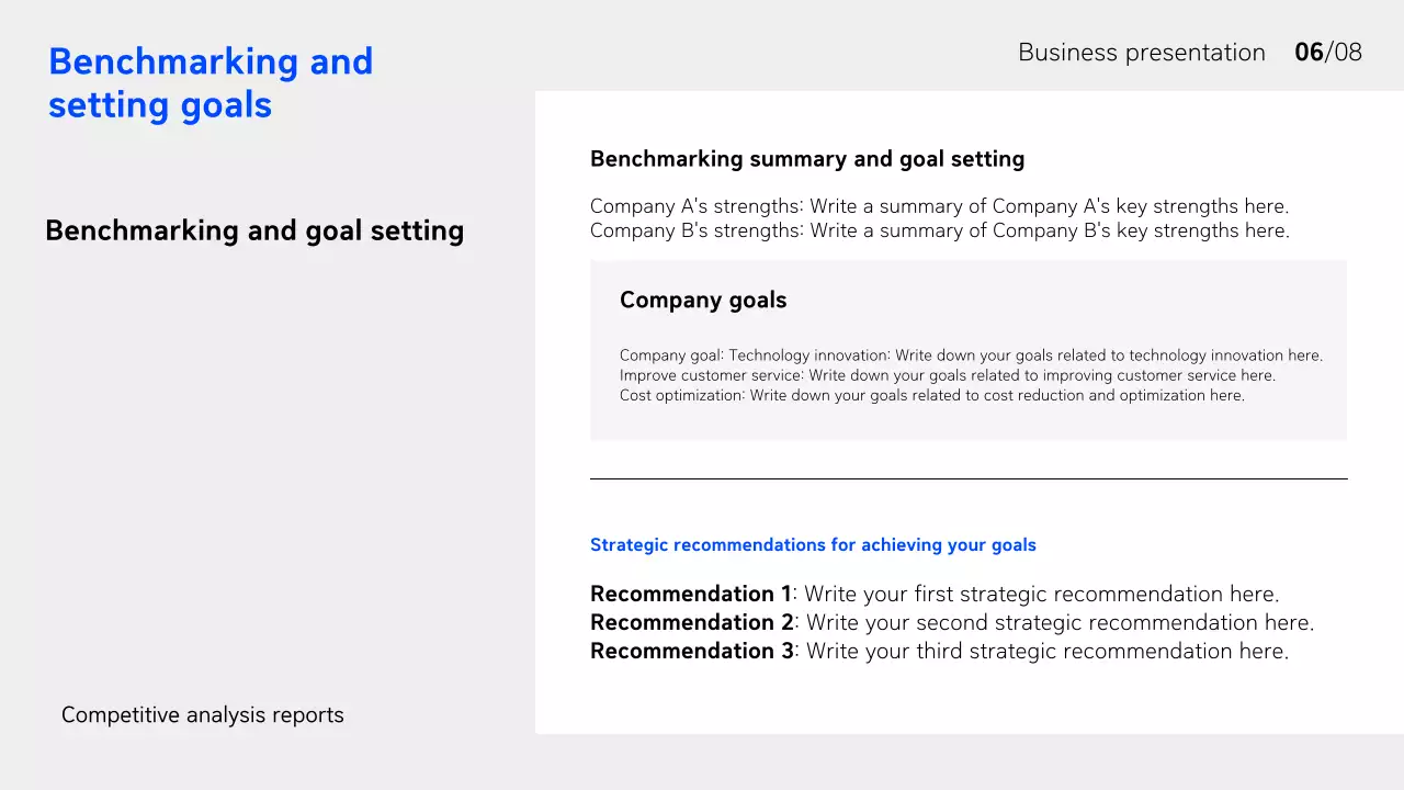 Blue Modern Business Reports