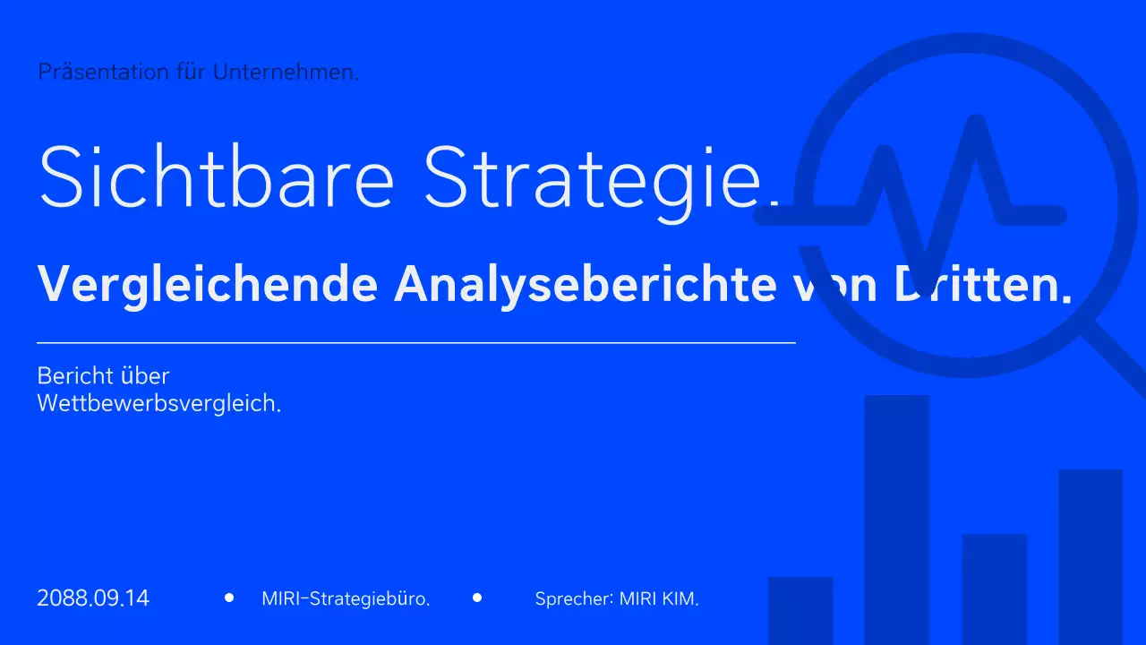 Blue Modern Business Bericht