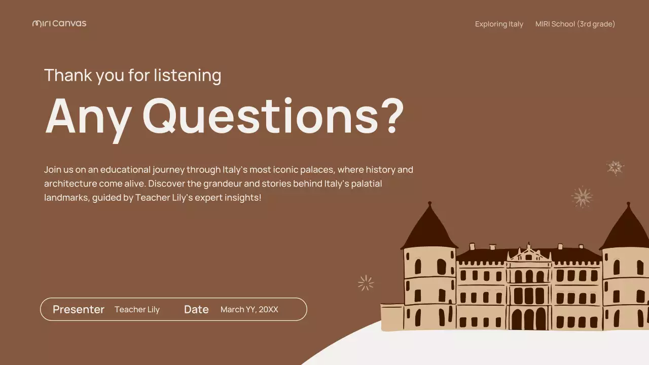 Presentasi Panduan Perjalanan Italia Klasik Beige