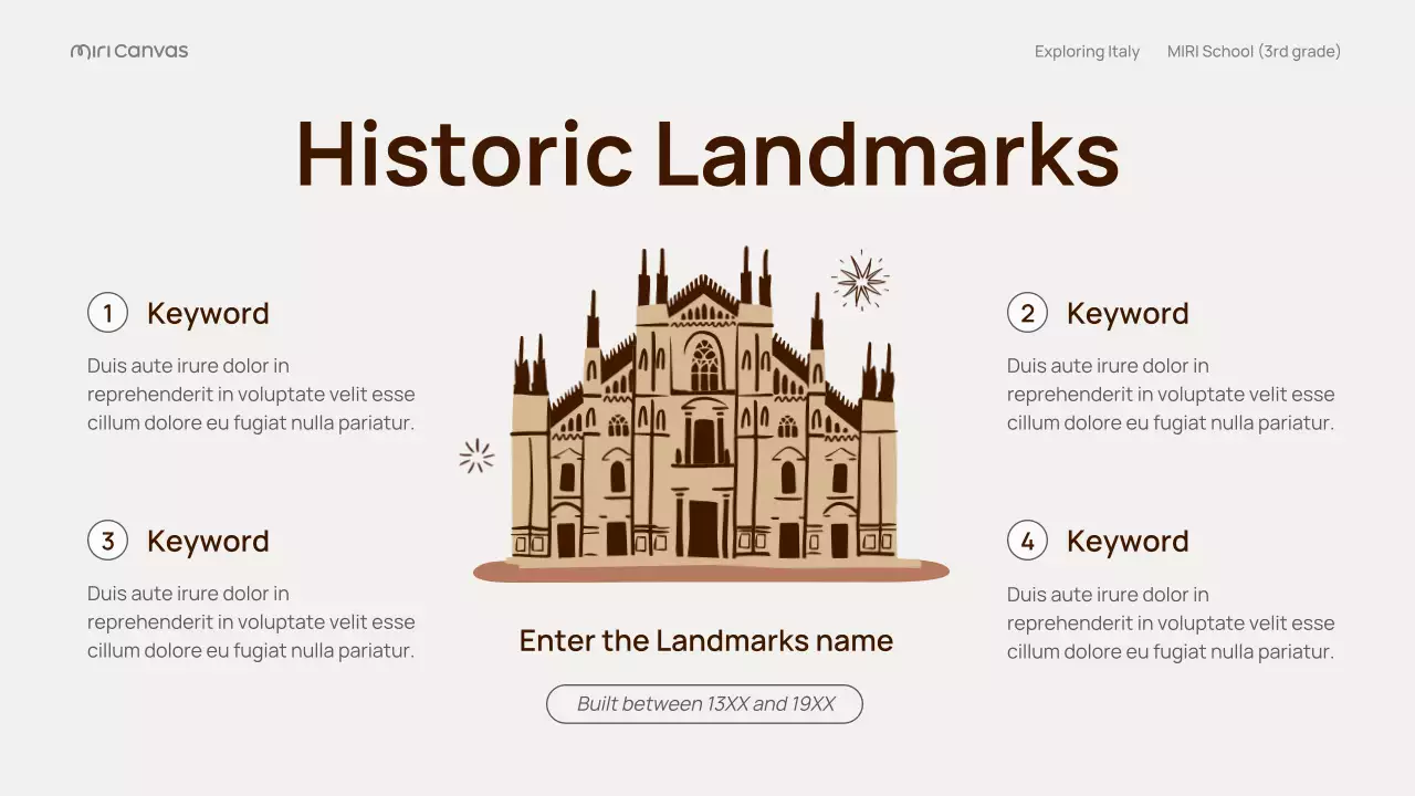 Presentasi Panduan Perjalanan Italia Klasik Beige