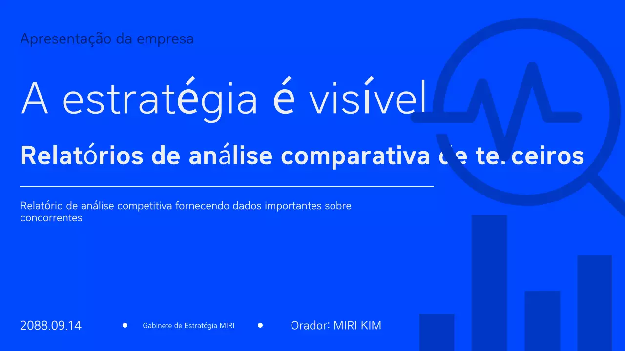 Relatório Blue Modern Business