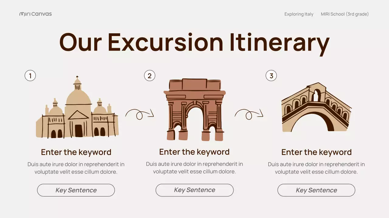 Presentasi Panduan Perjalanan Italia Klasik Beige