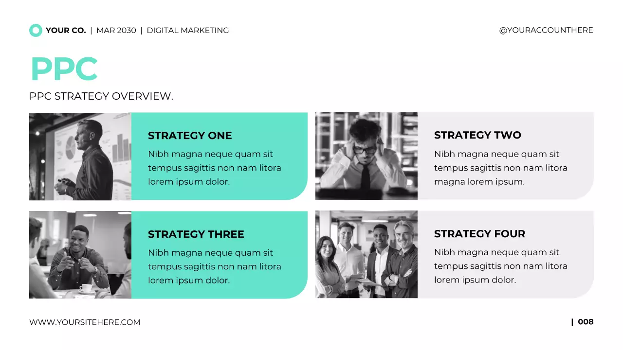 Teal Vibrant Digital Marketing Presentation