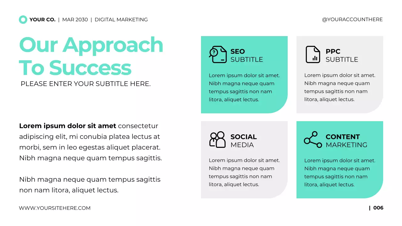 Teal Vibrant Digital Marketing Presentation