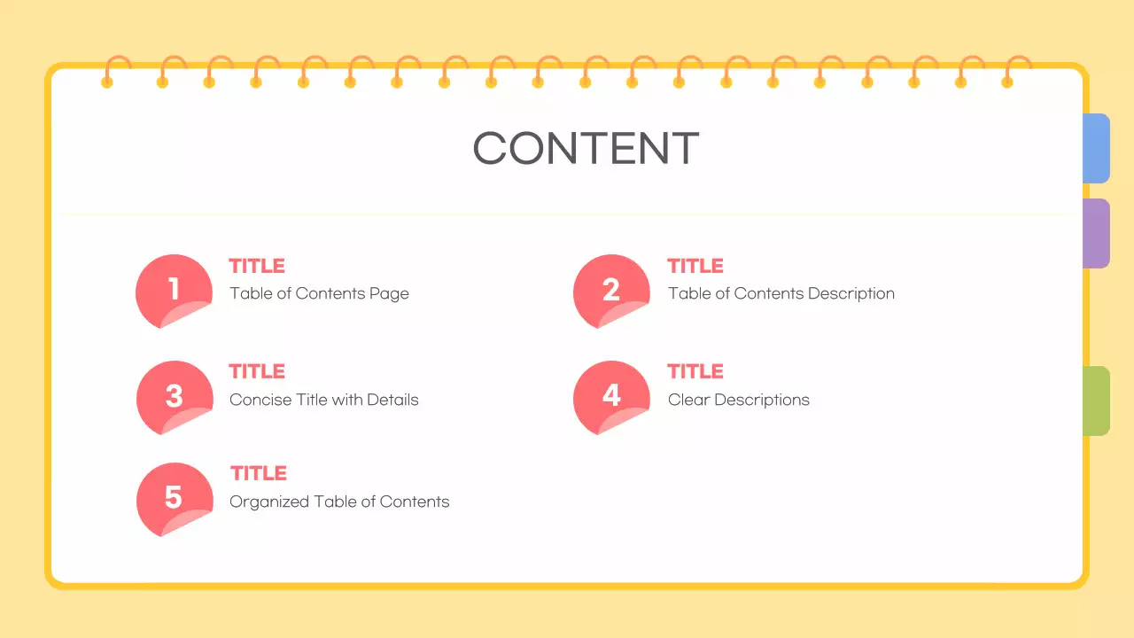 Yellow Simple template description