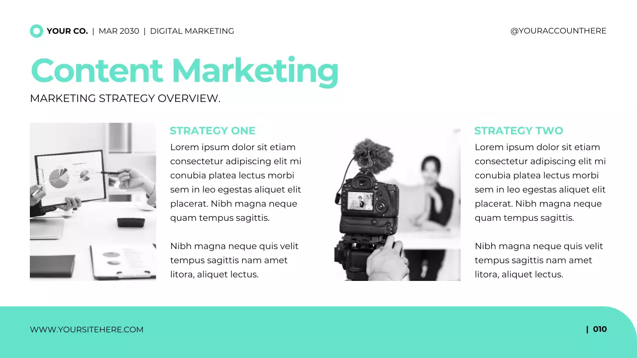 Teal Vibrant Digital Marketing Presentation