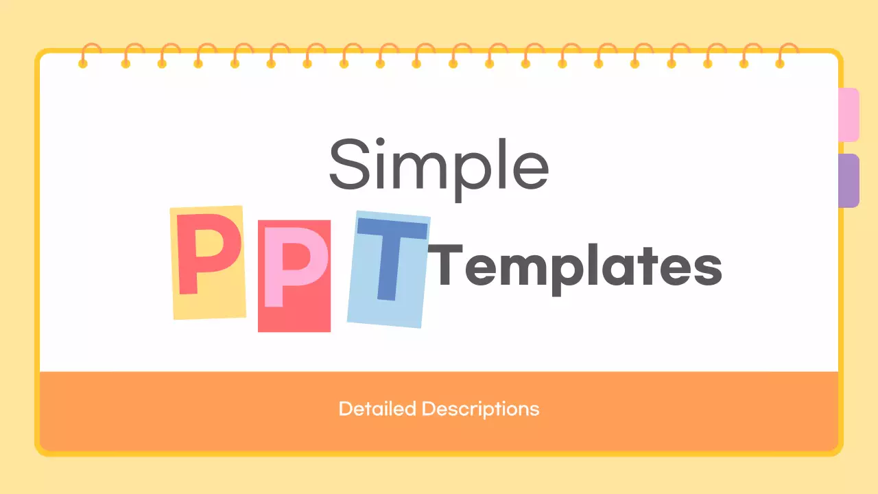 Yellow Simple template description