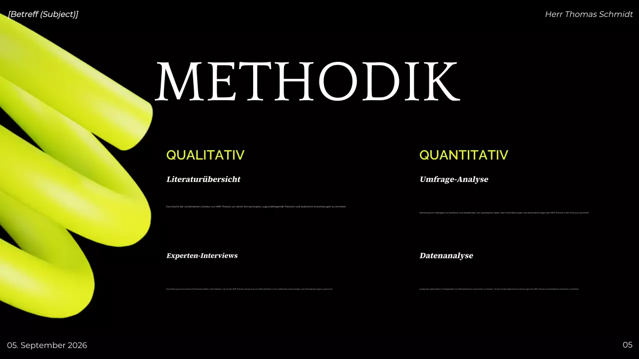 grün modern Projektpräsentation