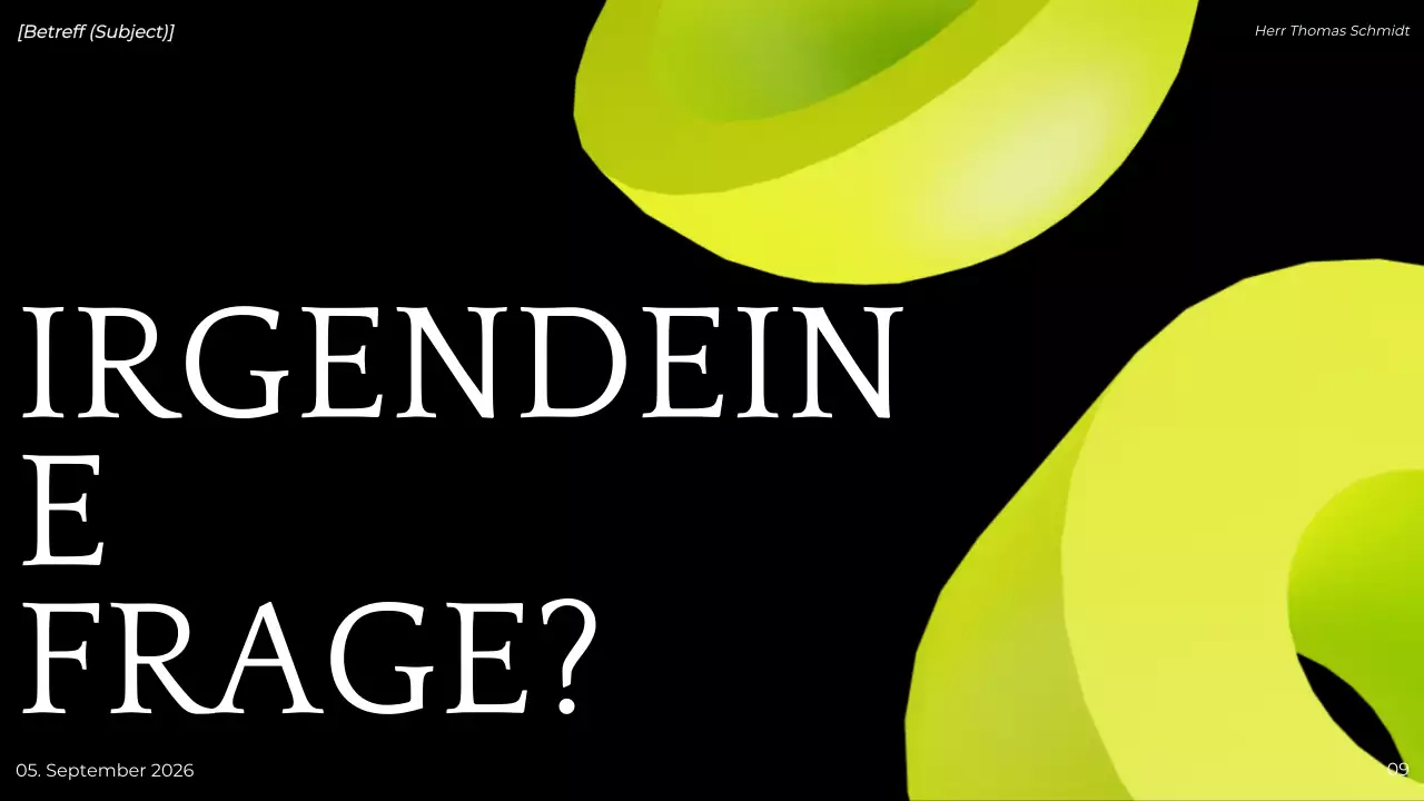 grün modern Projektpräsentation