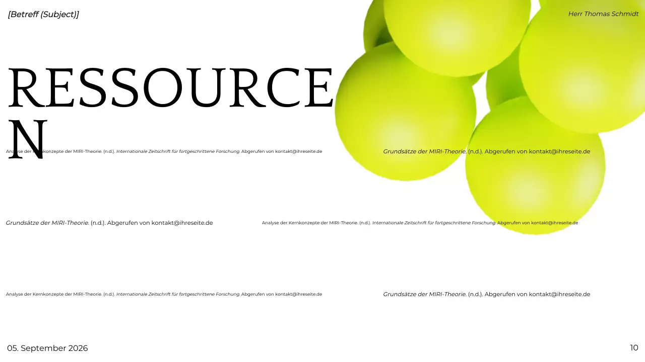 grün modern Projektpräsentation