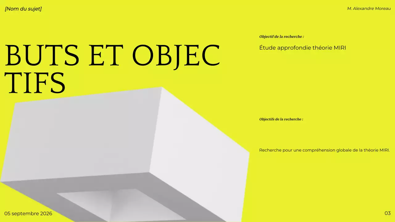 présentation d'un projet vert moderne