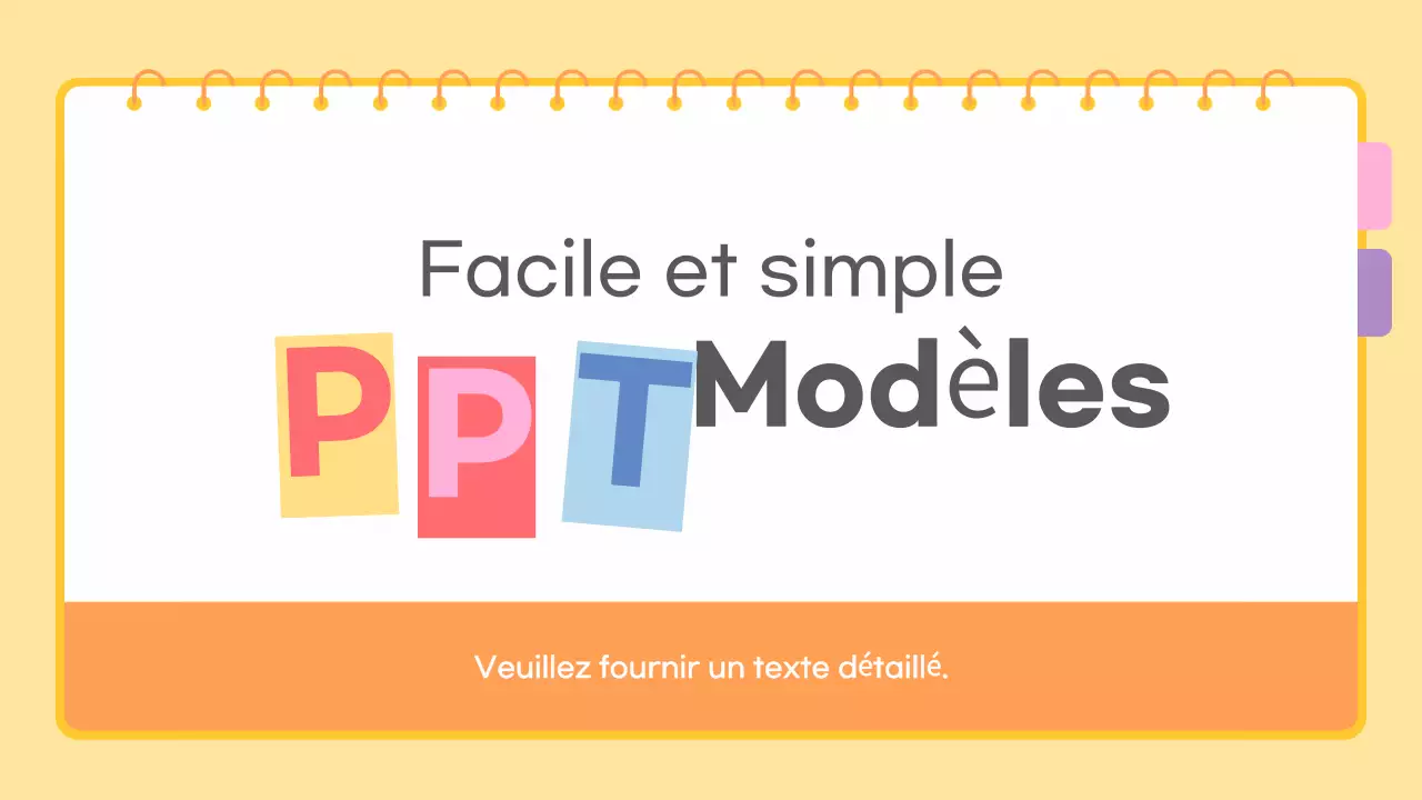 Jaune Description du modèle simple