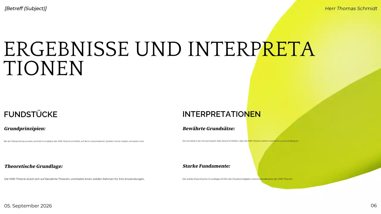 grün modern Projektpräsentation