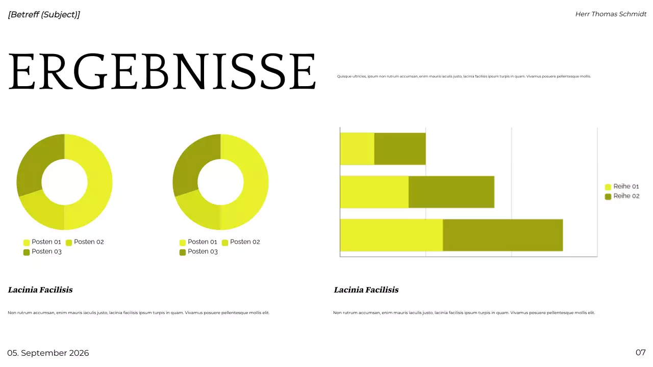 grün modern Projektpräsentation