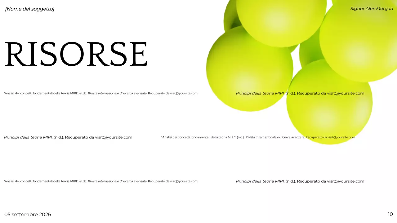 presentazione del progetto green modern