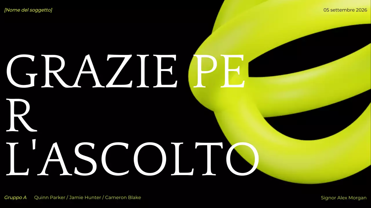 presentazione del progetto green modern