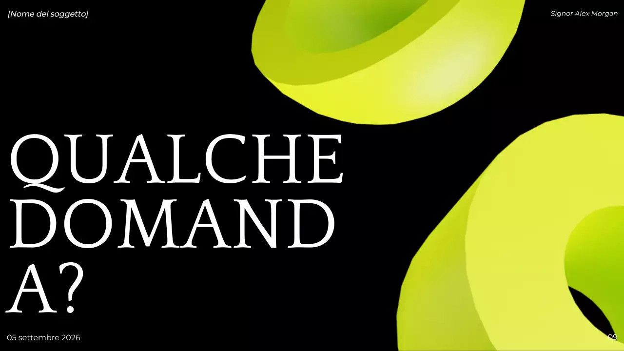 presentazione del progetto green modern