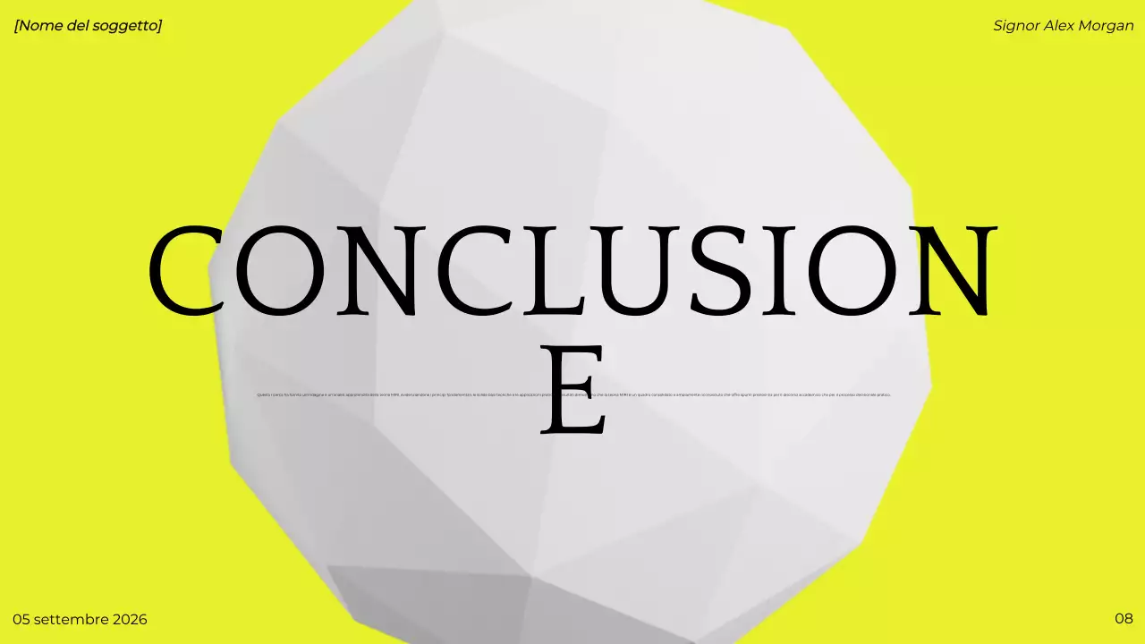 presentazione del progetto green modern