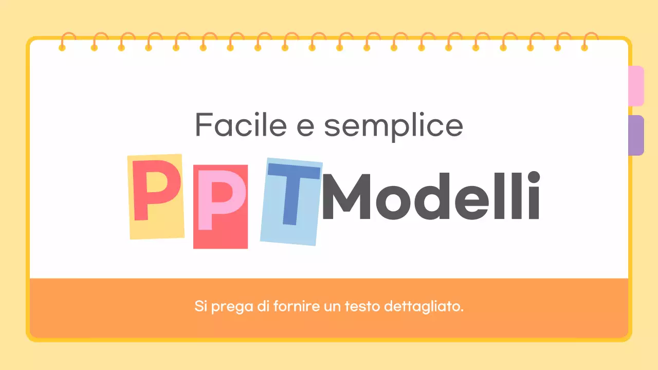 Giallo Descrizione del modello semplice