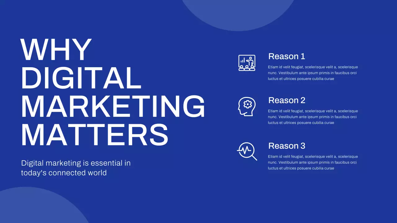 Blue Modern Marketing Presentation