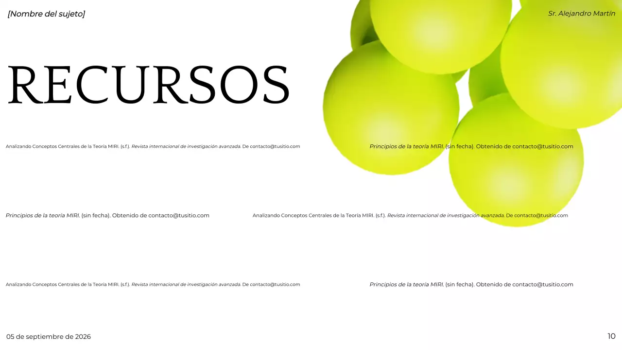 presentación del proyecto green modern