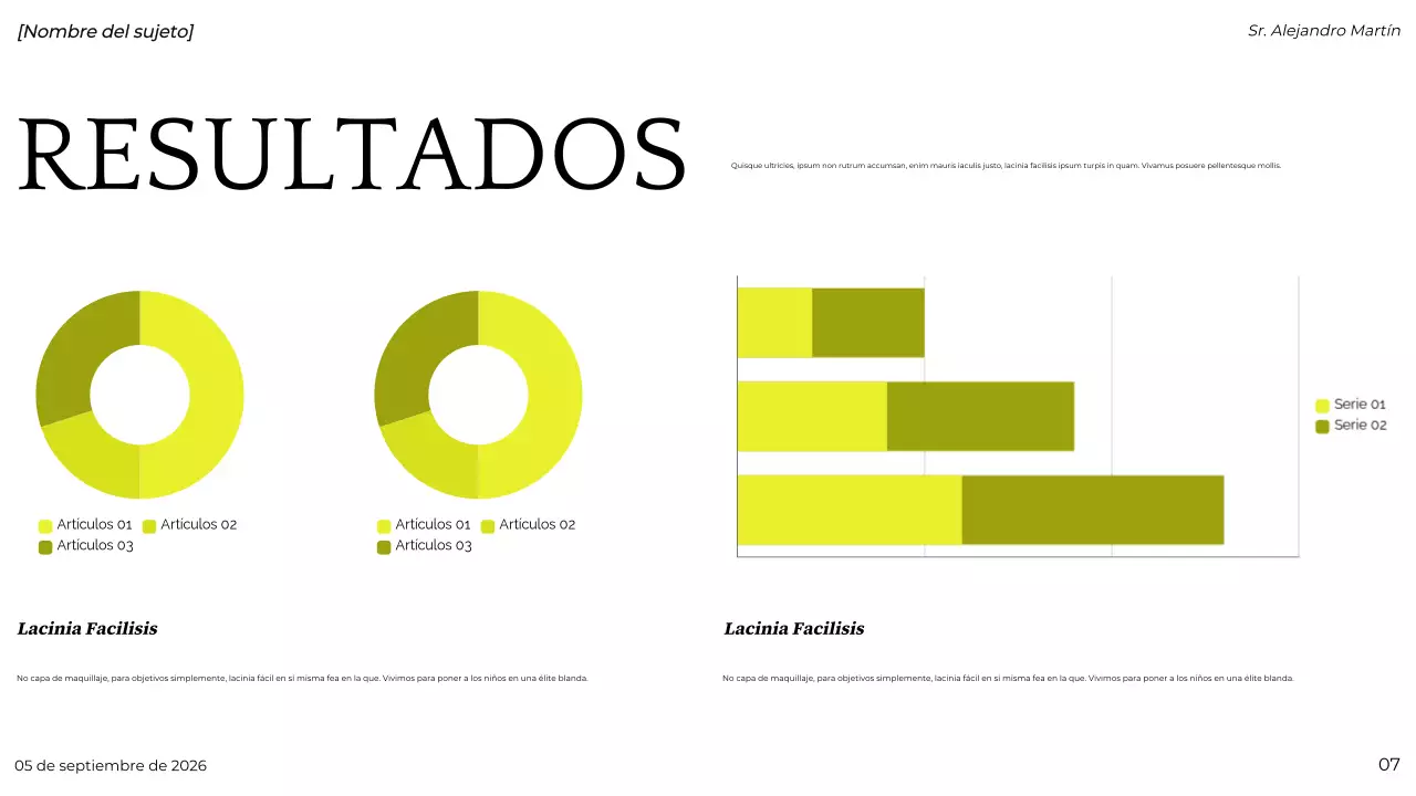 presentación del proyecto green modern