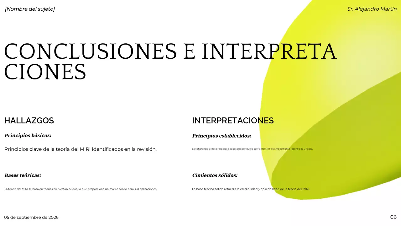 presentación del proyecto green modern